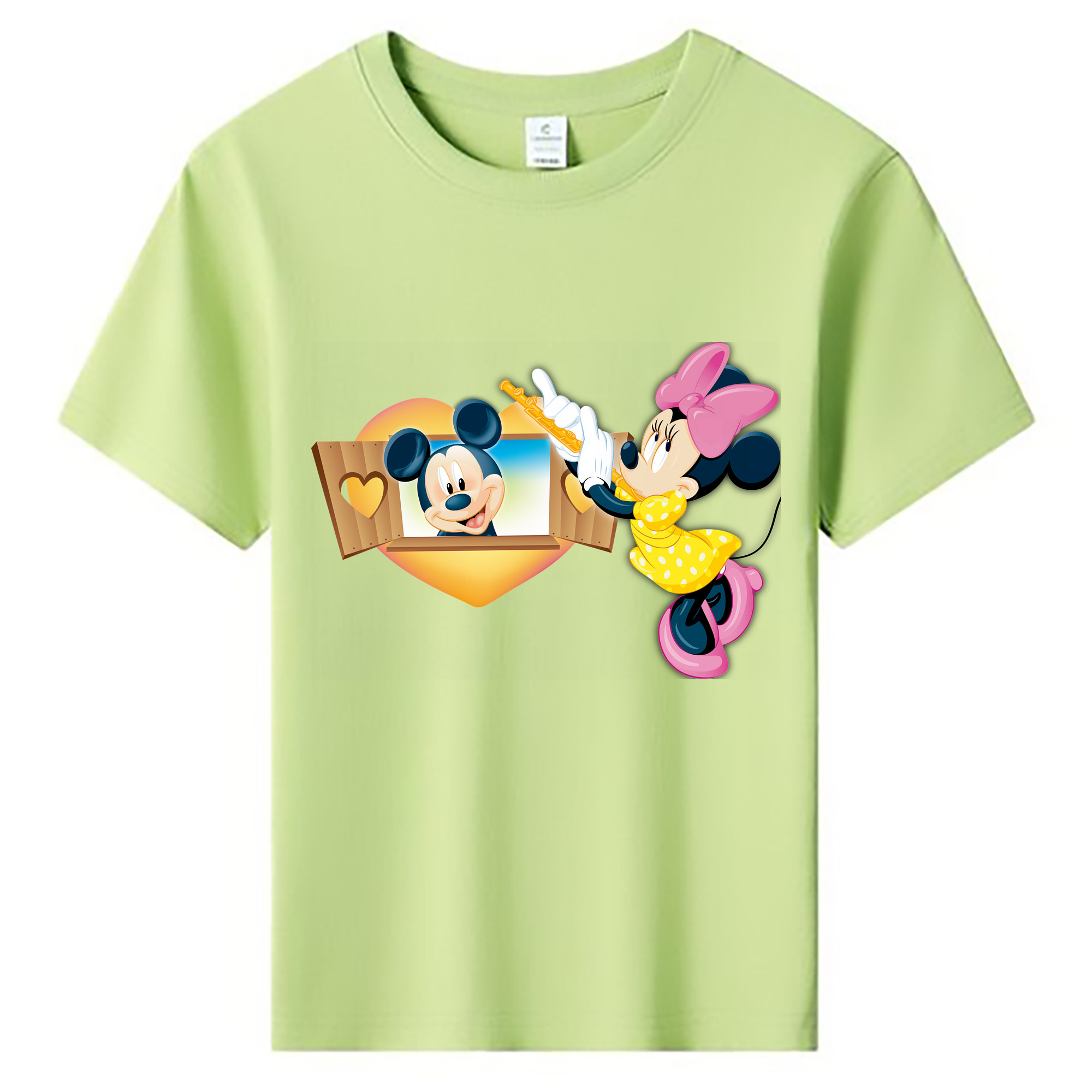 ミッキーマウス Mickey Mouse 綿100％キッズTシャツ（フロントプリント）